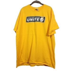 Steelers Tshirt Size Xl GoldYellow Majestic Tag 2018 Season Excellent Condition 